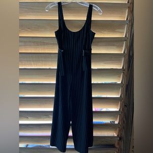 Pinstripe Black Jumper Jumpsuit Urban Outfitters Silence + Noise XS